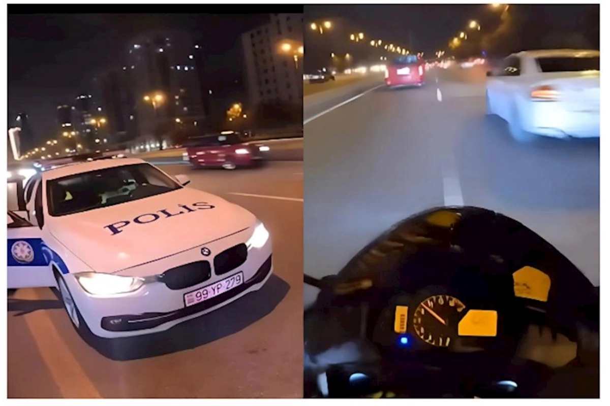 Polisdən qaçmaq üçün saatda 160 km sürət yığdı — ANBAAN GÖRÜNTÜ