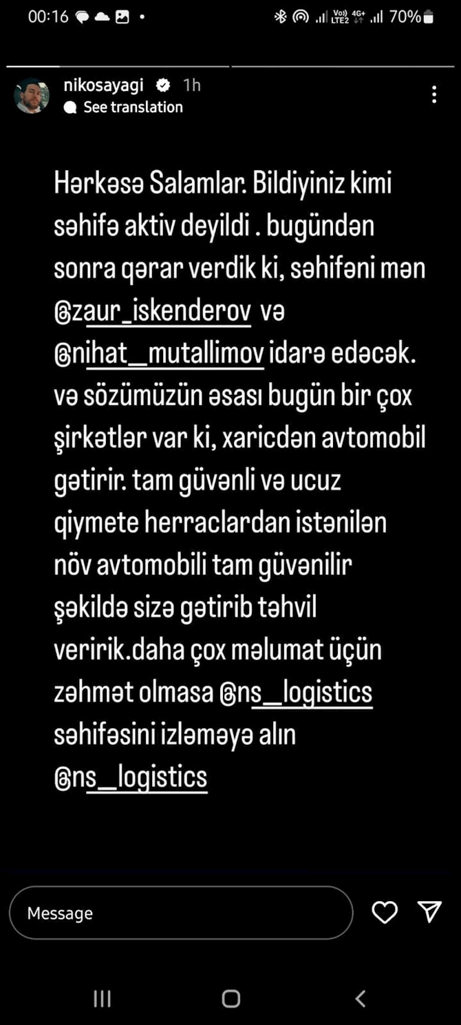 Nikosayağıdan gözlənilməz addım — FOTO