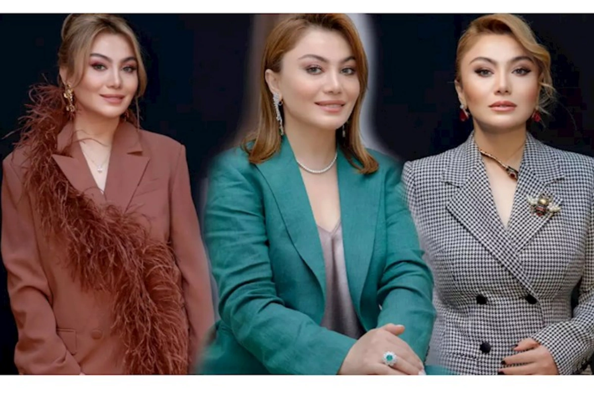 Verilişində tərzi ilə diqqət çəkir... — FOTOLAR