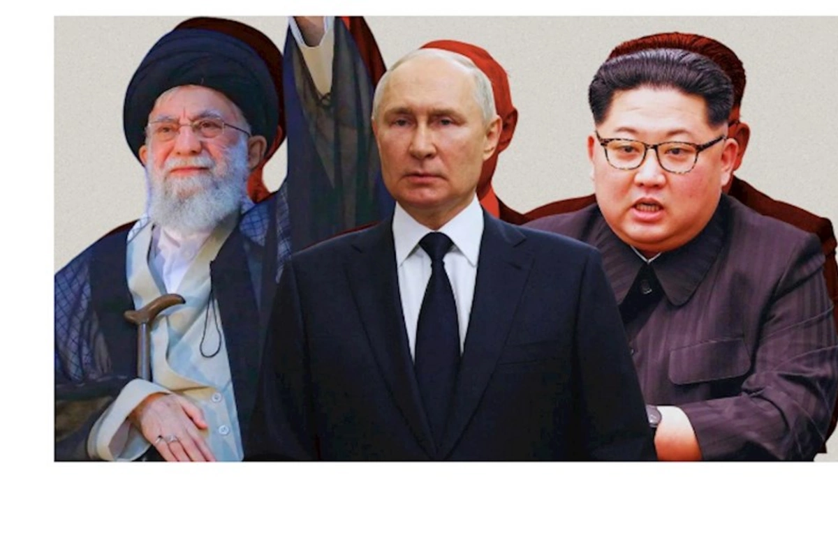 Fransadan rüsvayçı addım: Xamenei, Putin və Kim Çen Inın təsvirləri təhqir edildi (FOTO)