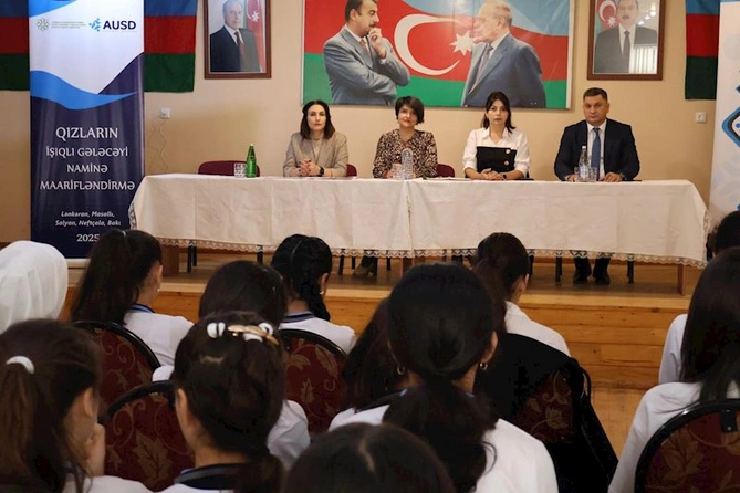“Qızların işıqlı gələcəyi naminə maarifləndirmə” layihəsi çərçivəsində Masallıda tədbir keçirildi — FOTOLAR “Qızların işıqlı gələcəyi naminə maarifləndirmə” layihəsi çərçivəsində Masallıda tədbir keçirildi — FOTOLAR