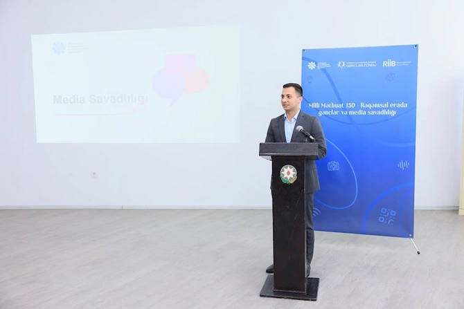 Sabirabad və Ağcabədidə Milli Mətbuat 150 illi ilə bağlı gənclərlə görüş keçirildi — FOTOLAR