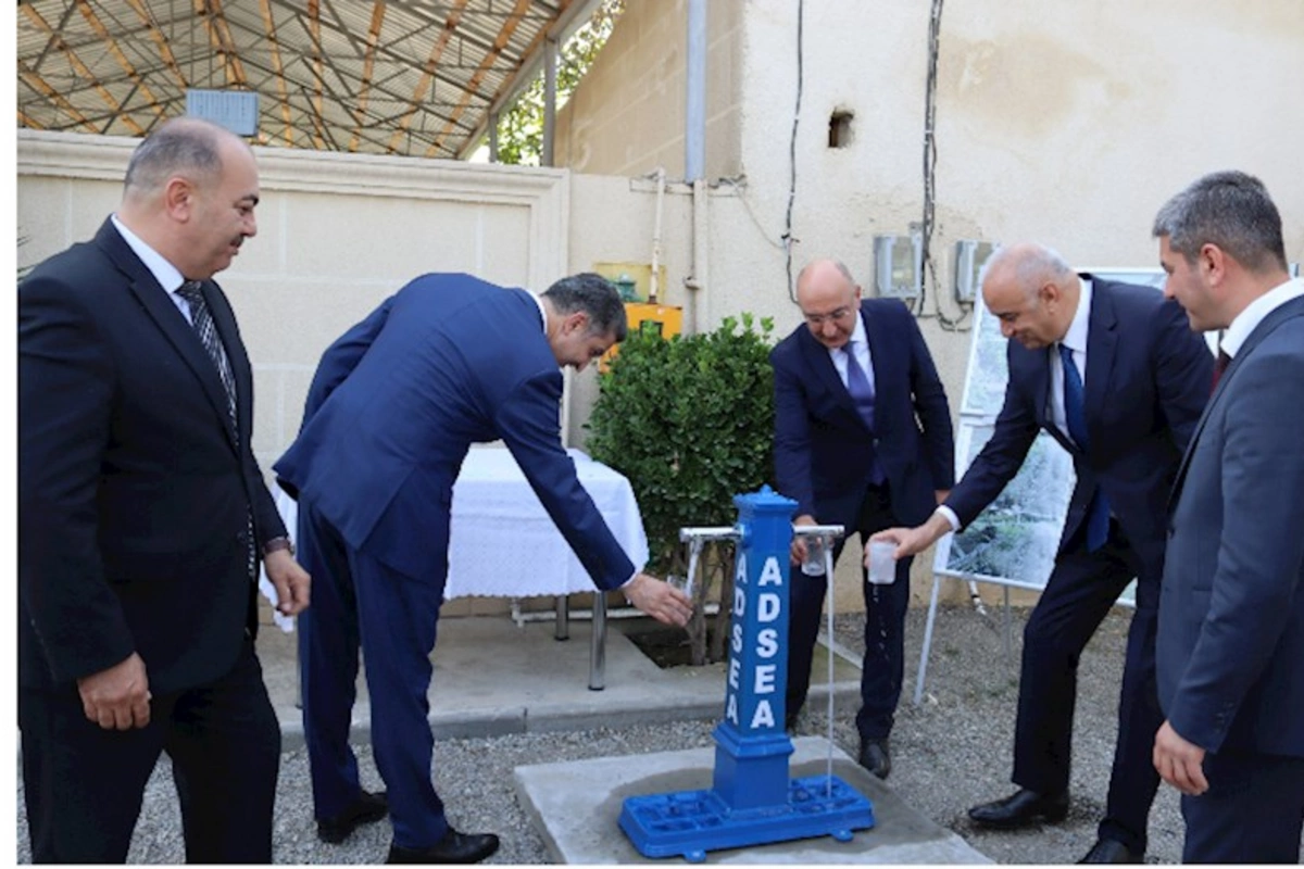 ADSEA daha bir kəndi içməli su ilə təmin etdi — FOTOLAR