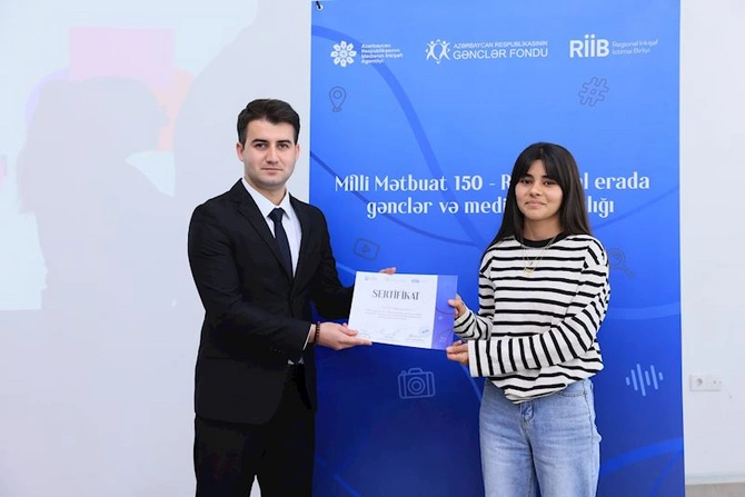 Sabirabad və Ağcabədidə Milli Mətbuat 150 illi ilə bağlı gənclərlə görüş keçirildi — FOTOLAR