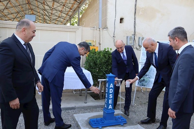 ADSEA daha bir kəndi içməli su ilə təmin etdi — FOTOLAR ADSEA daha bir kəndi içməli su ilə təmin etdi — FOTOLAR