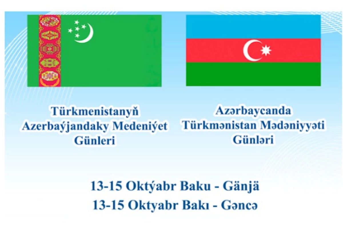 Azərbaycanda Türkmənistan Mədəniyyəti Günləri keçiriləcək