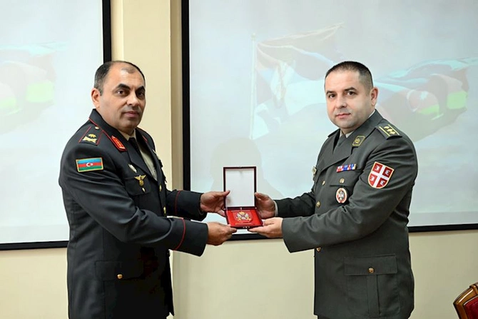 Serbiyanın Müdafiə Nazirliyinin nümayəndə heyəti Azərbaycanda səfərdədir — FOTOLAR