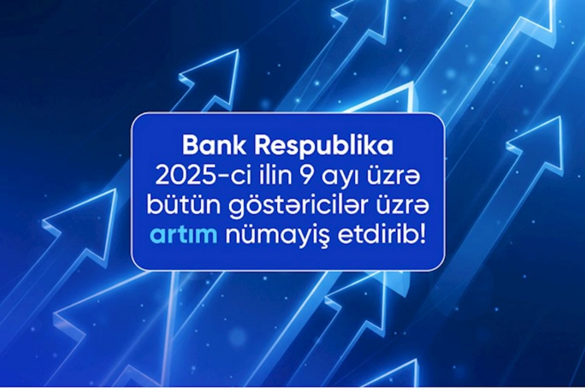 “Bank Respublika” bu ilin 9 ayı üzrə inamlı artım nümayiş etdirib