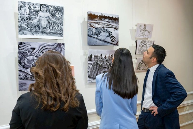 Bakıda Daha yaxşı gələcəyin vədi adlı sərgi açıldı — FOTOLAR Bakıda Daha yaxşı gələcəyin vədi adlı sərgi açıldı — FOTOLAR