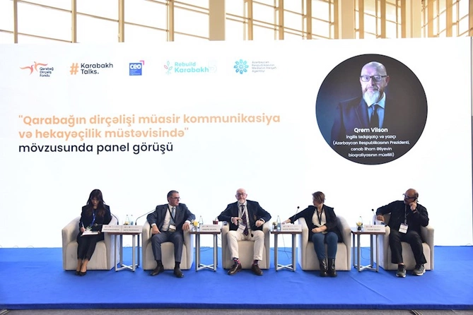 “Qarabağın dirçəlişi müasir kommunikasiya və hekayəçilik müstəvisində” mövzusunda panel müzakirəsi keçirilib — FOTOLAR “Qarabağın dirçəlişi müasir kommunikasiya və hekayəçilik müstəvisində” mövzusunda panel müzakirəsi keçirilib — FOTOLAR