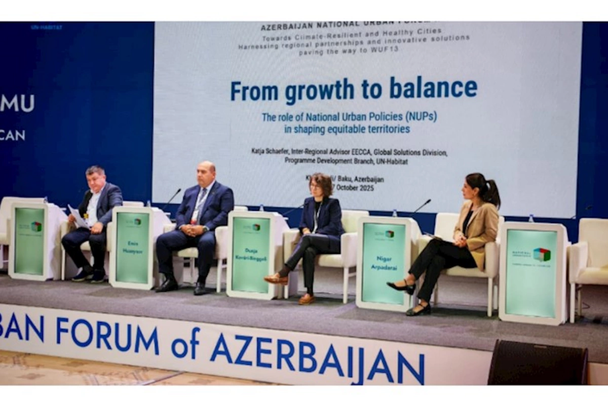 III Azərbaycan Milli Şəhərsalma Forumunun işini panel sessiya ilə davam etdirir
