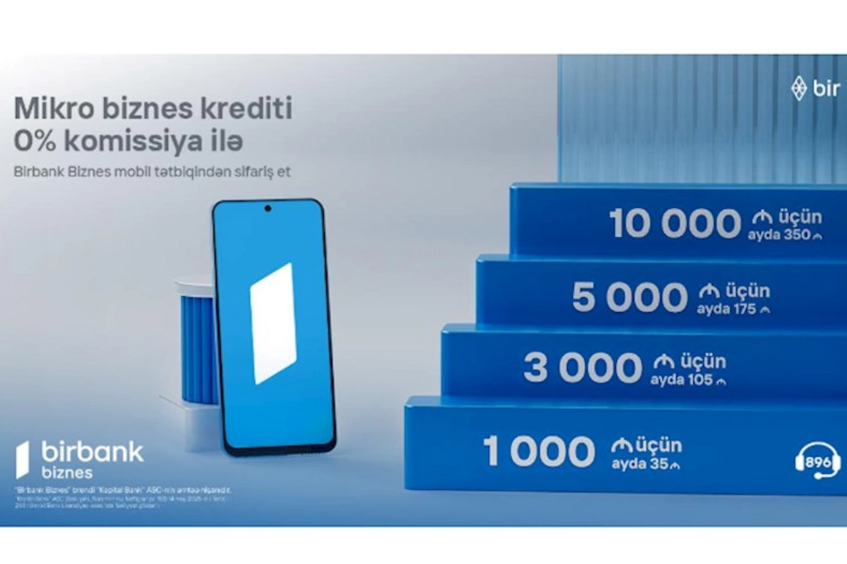 10 000 AZN kredit götür, aylıq cəmi 350 manat ödə