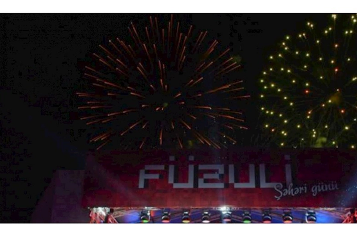 Füzuli Şəhəri Günü atəşfəşanlıq