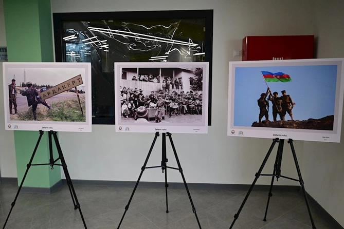 Şəhər Günü münasibətilə Füzulidə “Zəfərin ruhu” adlı fotosərgi açıldı — FOTOLAR