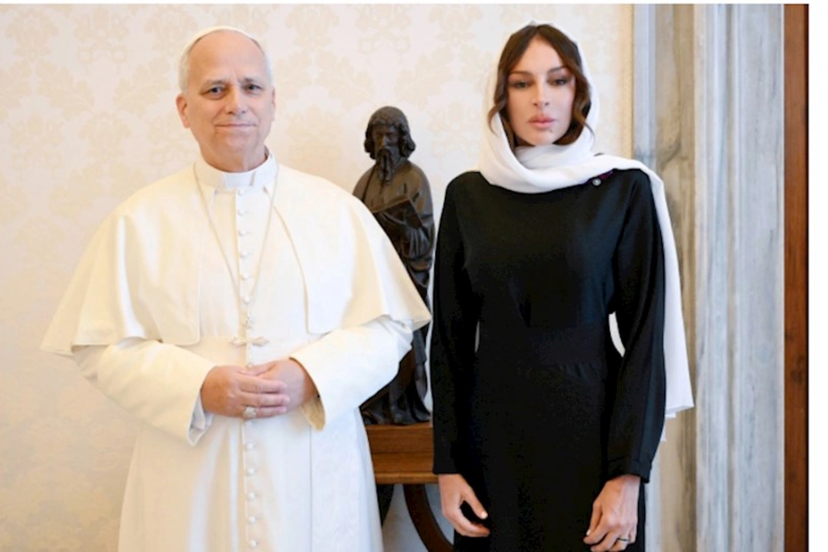 Birinci vitse-prezident Mehriban Əliyeva Roma Papası XIV Leo ilə görüşüb — FOTOLAR
