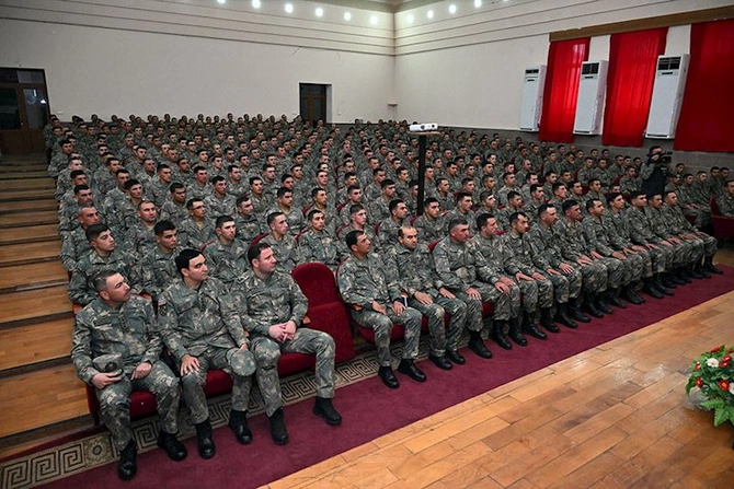 Zakir Həsənov Komando hərbi hissəsində olub, tapşırıqlar verib — FOTOLAR