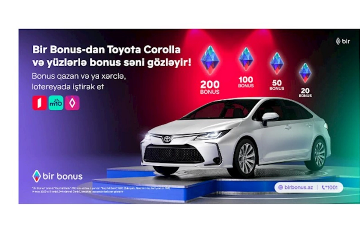 Bir Bonus Toyota Corolla və yüzlərlə bonus qazandırır