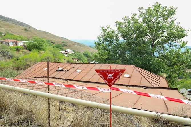Şuşada evdə partlayıcı tələ aşkarlandı — FOTOLAR