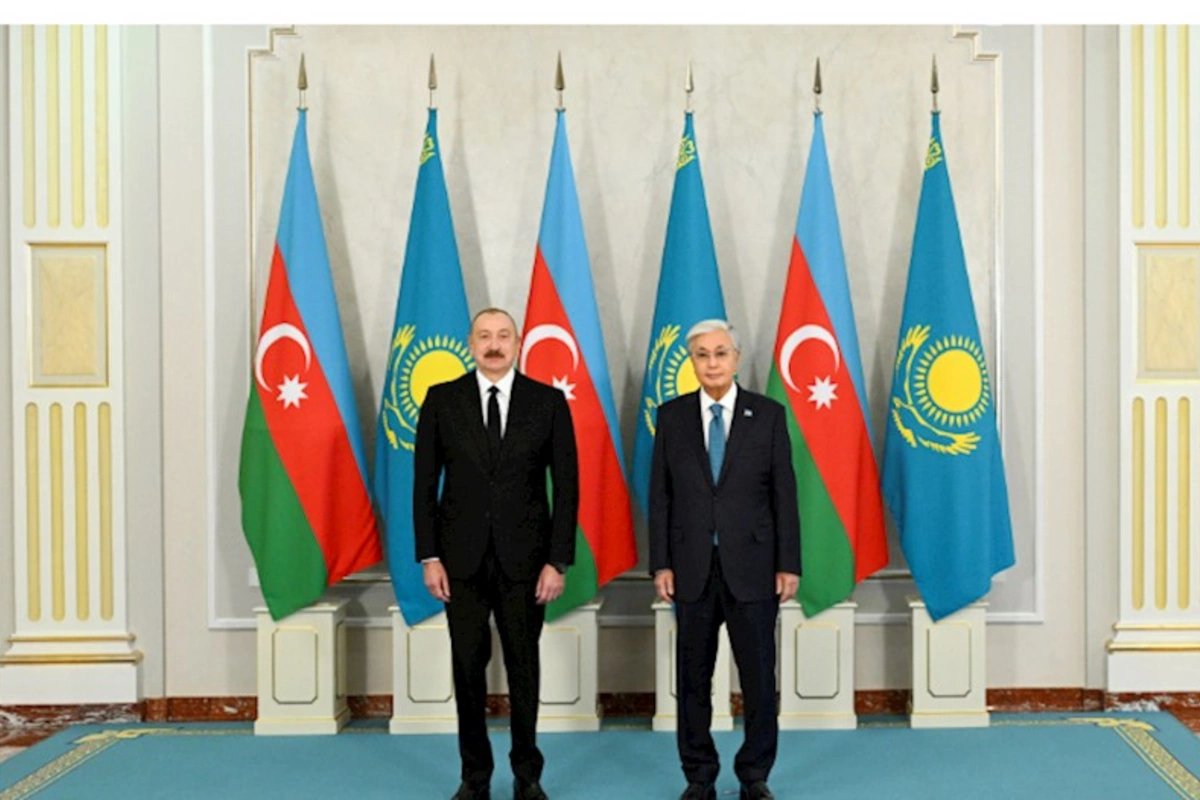 Azərbaycan Prezidentinin Astanada rəsmi qarşılanma mərasimi keçirilib — FOTOLAR (YENİLƏNİB)