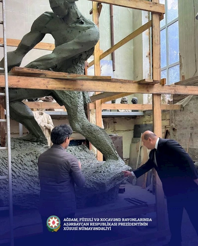Ağdamda “Fərhadın heykəli” ucaldılacaq — FOTOLAR Ağdamda “Fərhadın heykəli” ucaldılacaq — FOTOLAR