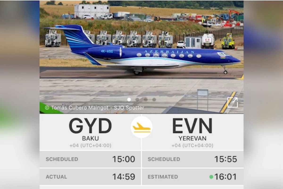 Azərbaycan təyyarəsi İrəvana getdi — Nə baş verir?