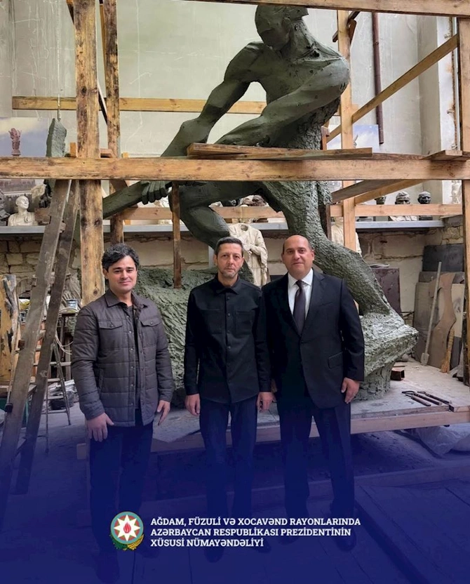 Ağdamda “Fərhadın heykəli” ucaldılacaq — FOTOLAR Ağdamda “Fərhadın heykəli” ucaldılacaq — FOTOLAR