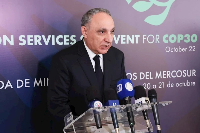 Kamran Əliyev “Belem Bəyannaməsi”ni imzaladı — İqlim ədalətində yeni mərhələ (FOTOLAR) Kamran Əliyev “Belem Bəyannaməsi”ni imzaladı — İqlim ədalətində yeni mərhələ (FOTOLAR)