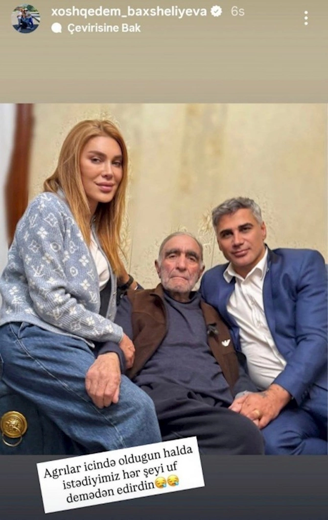 Xoşqədəmdən mərhum atası ilə bağlı paylaşım — FOTO Xoşqədəmdən mərhum atası ilə bağlı paylaşım — FOTO