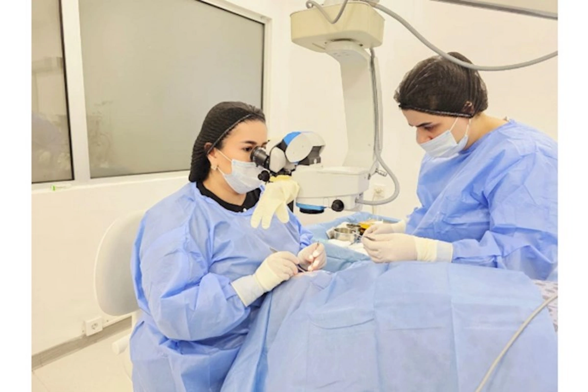 Abşeron Rayon Mərkəzi Xəstəxanasında göz əməliyyatlarının icrasına başlanılıb — FOTOLAR