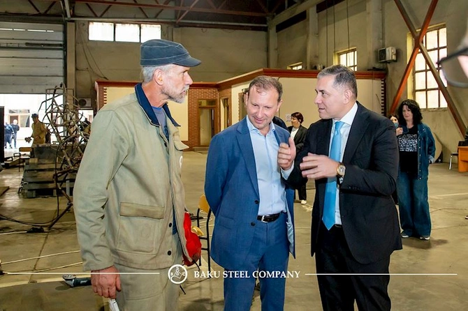 Polad incəsənətə çevriləndə “Baku Steel Art” 2-ci Beynəlxalq Metal Simpoziumu öz işinə başlayıb — FOTOLAR