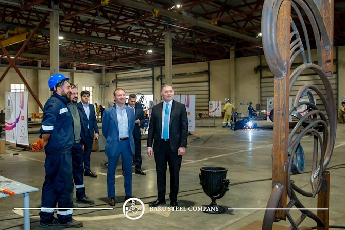 Polad incəsənətə çevriləndə “Baku Steel Art” 2-ci Beynəlxalq Metal Simpoziumu öz işinə başlayıb — FOTOLAR
