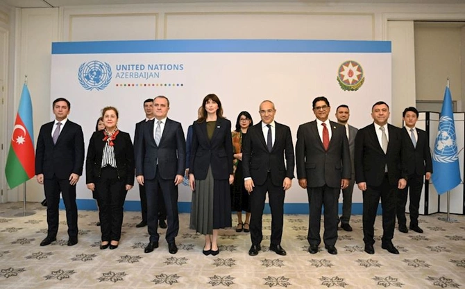 Azərbaycan və BMT arasında Əməkdaşlığa dair Çərçivə Sənədi imzalandı — FOTOLAR