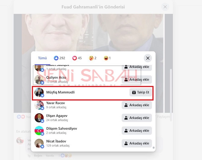 YAP-ın deputatı Əli Kərimli haqda məqaləni bəyəndi — FOTO