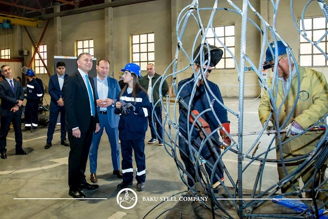 Polad incəsənətə çevriləndə “Baku Steel Art” 2-ci Beynəlxalq Metal Simpoziumu öz işinə başlayıb — FOTOLAR