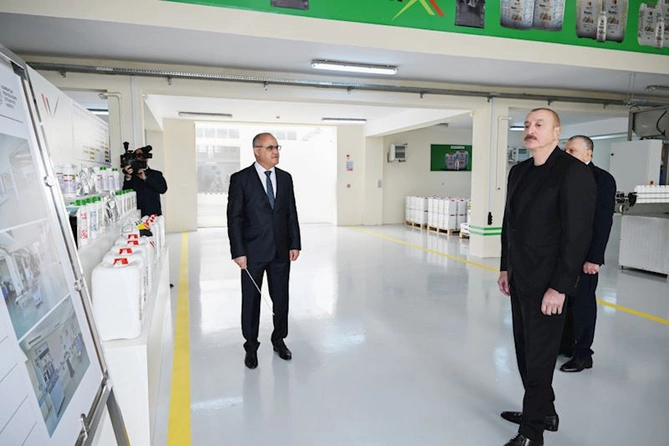 Prezident Sabirabada səfər etdi — FOTOLAR