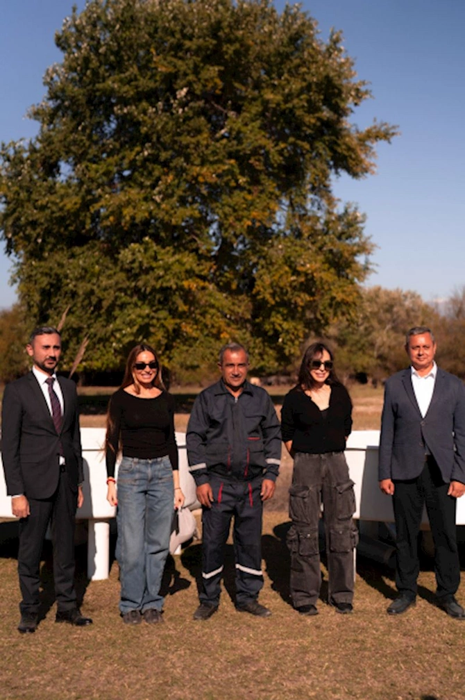Leyla və Arzu Əliyevalar Qaxda Milli Parkın açılışında — FOTOLAR