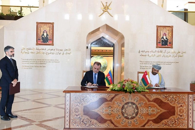 Azərbaycan və Oman Anlaşma Memorandumu imzalayıb — FOTO