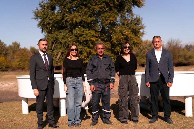 Leyla və Arzu Əliyevalar Qaxda Milli Parkın açılışında — FOTOLAR