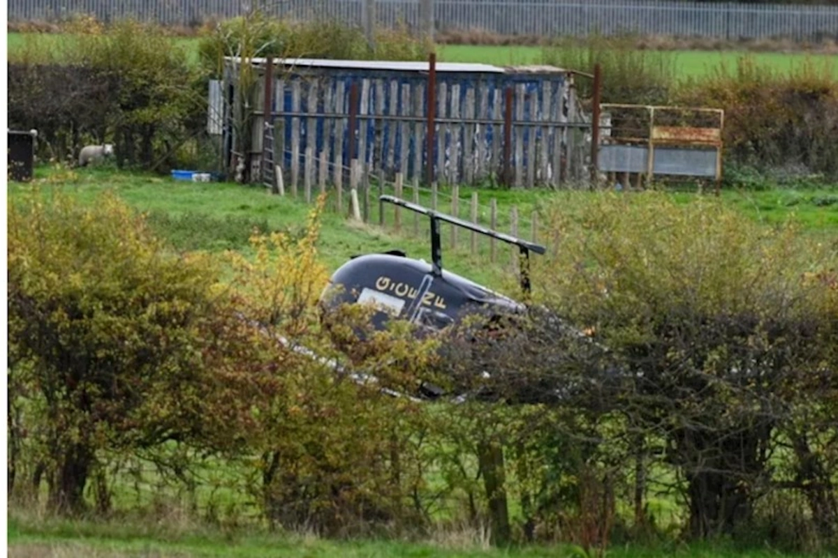 Britaniyada helikopter qəzaya uğrayıb, ölən və yaralananlar var