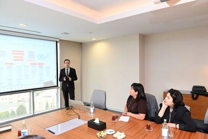 Xalq Bank Eurasian Bank və Uzpromstroybank nümayəndə heyətlərini qəbul edib