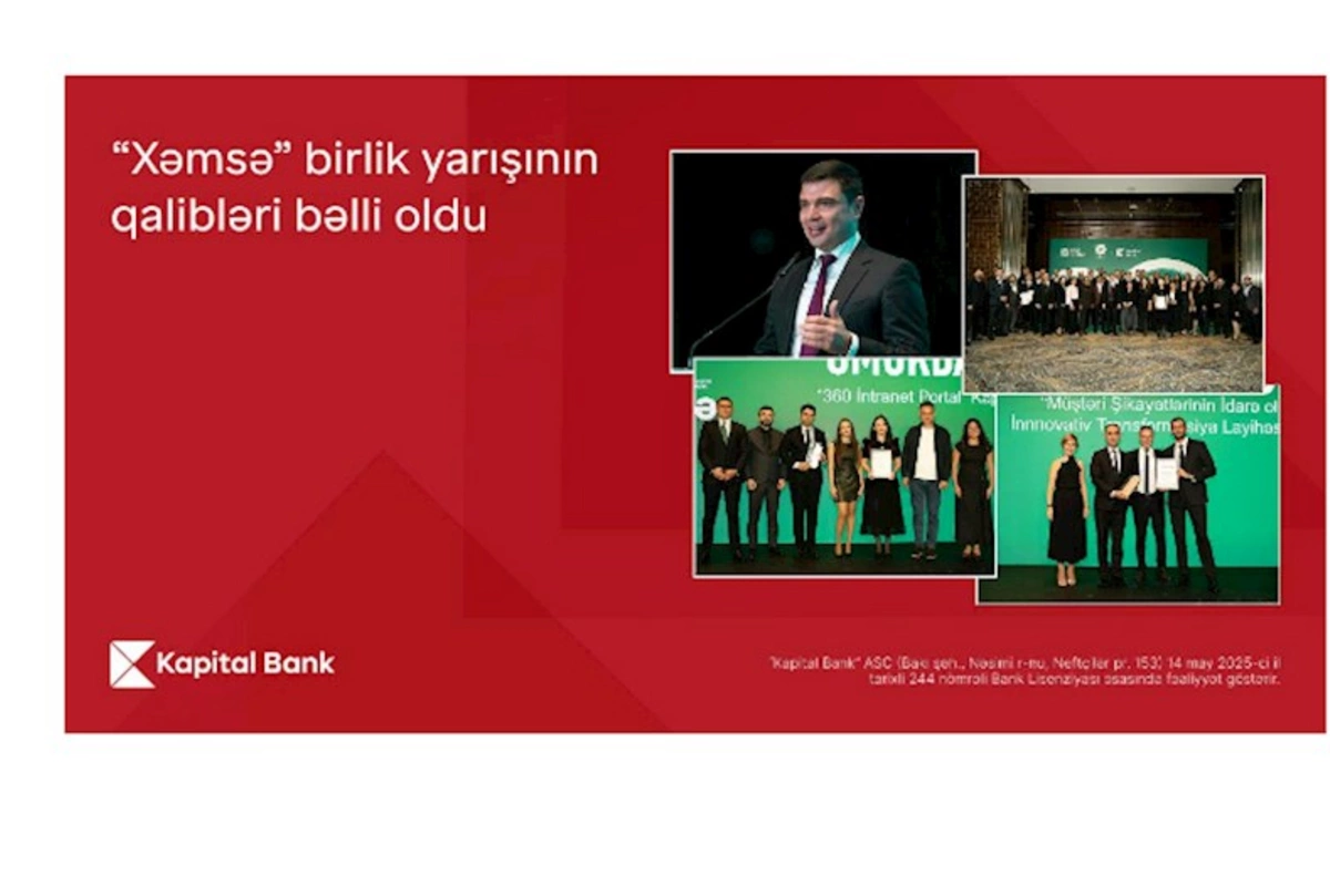 “Xəmsə” birlik yarışında Kapital Bank iki layihə ilə qalib oldu
