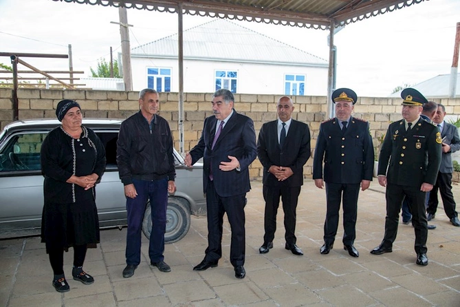 Salyan RİH başçısı tərəfindən şəhid ailələrinin ziyarəti davam etdirilir — FOTOLAR