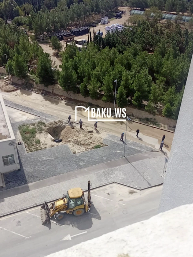 Bu ərazidə su borusu partladı, yol çökdü — VİDEO/FOTOLAR Bu ərazidə su borusu partladı, yol çökdü — VİDEO/FOTOLAR