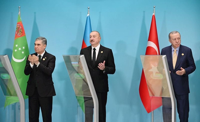 Türkmənistan tərəfindən Füzulidə tikiləcək məscidin onlayn formatda təməli qoyuldu — FOTOLAR