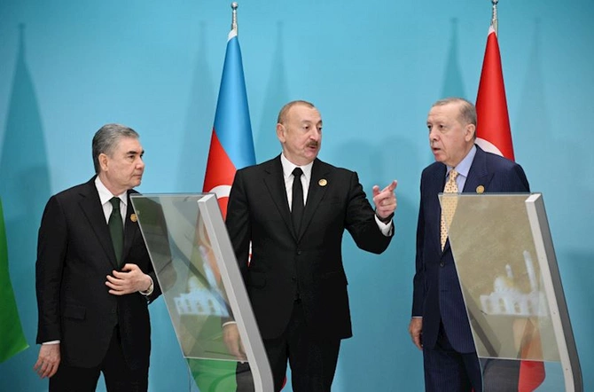 Türkmənistan tərəfindən Füzulidə tikiləcək məscidin onlayn formatda təməli qoyuldu — FOTOLAR