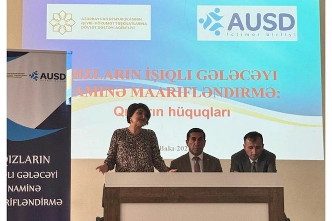“Qızların işıqlı gələcəyi naminə maarifləndirmə” layihəsi çərçivəsində Lənkəranda tədbir keçirildi — FOTOLAR “Qızların işıqlı gələcəyi naminə maarifləndirmə” layihəsi çərçivəsində Lənkəranda tədbir keçirildi — FOTOLAR