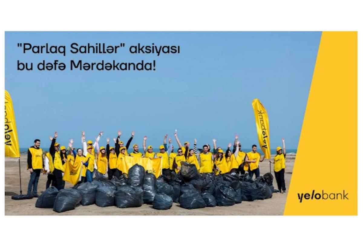 Yelo komandası Mərdəkan çimərliyində təmizlik aksiyası həyata keçirib