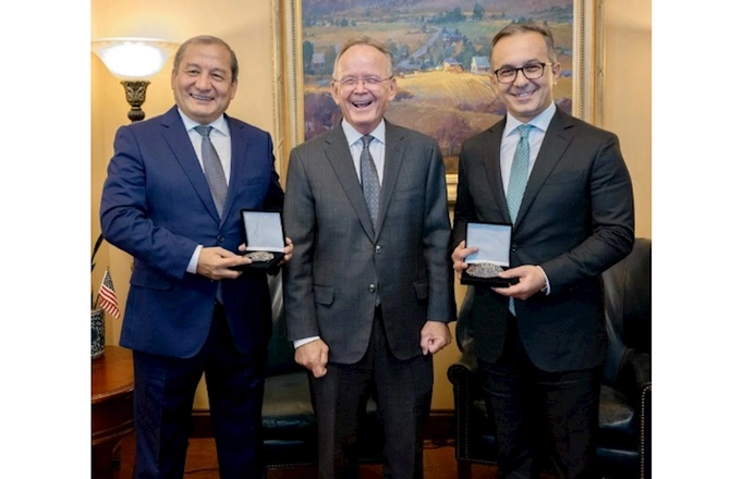 Ramin Məmmədov Yuta Senatının prezidenti ilə görüşüb — FOTOLAR