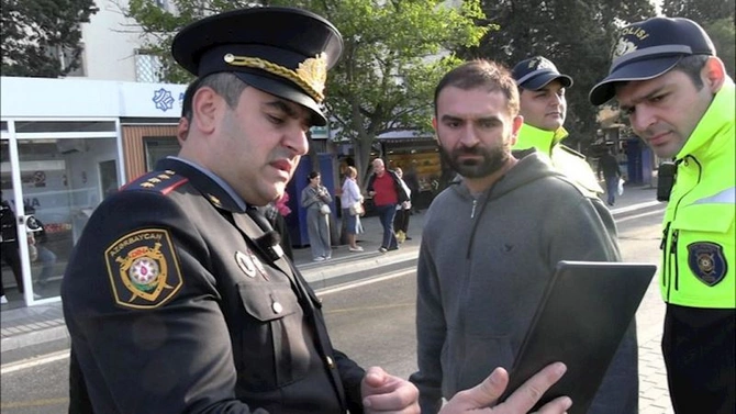 Bakıda piyadalar üçün dərs: Polis ölüm anlarını göstərdi — FOTOLAR