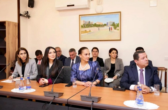 Mənsum İbrahimova NDU-nun Fəxri professor diplomu təqdim olundu — FOTOLAR